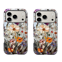 Coque de téléphone personnalisable avec film protecteur intégré, grande ouverture, couverture intégrale, deux-en-un pour iPhone 16 Pro, coque antichoc