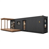 Maison conteneur pliable et extensible 20ft 40ft, bureau de chantier préfabriqué, camp de travailleurs, maison modulaire pour l'exploitation minière, la construction et les fabricants