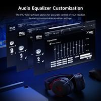 MCHOSE V9 Pro Headset Gaming Nirkabel Portabel Berbahan Metal, Suara Surround, Mikrofon Peredam Kebisingan, Latensi Rendah, E-Sports, Penerbangan, Perjalanan