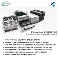 Supermicro 821GE TNHR 8X H200 GPU Server System Dual Intel 8558 CPUs 32 Slots DDR5 5600 Memory GPU Server for AI Model Training