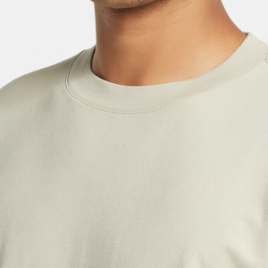 50/50 mezclas Camiseta de cuello redondo liso para hombres cuello redondo manga corta camisetas de algodón de alta calidad - Product Image 1
