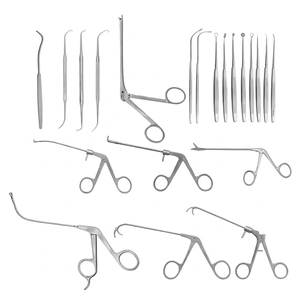Ensemble d'instruments Health Bay, 21 pièces, en acier inoxydable, manuel, certifié MOL, de haute qualité, pour la chirurgie ORL, garantie 3 ans - Product Image 1