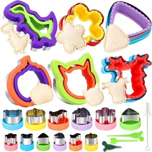 Ensemble de découpoirs à biscuits en métal <span class=keywords><strong>pour</strong></span> enfants, comprenant des <span class=keywords><strong>emporte</strong></span>-pièces en forme d'œuf, des tampons à biscuits et des <span class=keywords><strong>emporte</strong></span>-pièces à sandwichs - Product Image 5