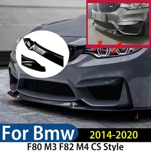 สปอยเลอร์กันชนหน้าทรง CS สำหรับรถยนต์ F80 M3 F82 M4 ปี 2014-2020 รุ่นซีดาน คูเป้ เปิดประทุน เคลือบกันรังสียูวี ชุดแต่ง - Product Image 1