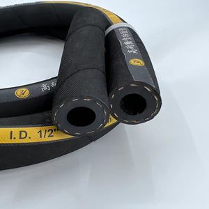 Tuyau en caoutchouc noir Offre Spéciale <span class=keywords><strong>Flexible</strong></span> Textile tressé industriel eau gazole tuyau coupe personnalisée service <span class=keywords><strong>de</strong></span> traitement - Product Image 3