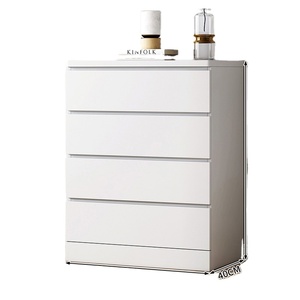 Cómoda Moderna Alta de MDF con 6 Cajones <span class=keywords><strong>y</strong></span> Diseño de Paneles para Dormitorio, Mueble de Noche <span class=keywords><strong>y</strong></span> Aparador para Sala de Estar - Product Image 1