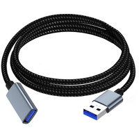 Cable de Extensión USB 3.0 de Alta Velocidad, Macho a Hembra, Carcasa de Aluminio, Carga Rápida de 3A, Cable de 5m para Teléfono Móvil y Banco de Energía