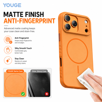Coque pour iPhone 17 Pro Max Or Désert, Toucher Doux Effet Peau, Protection d'Objectif, Personnalisée, Antichoc, Magnétique