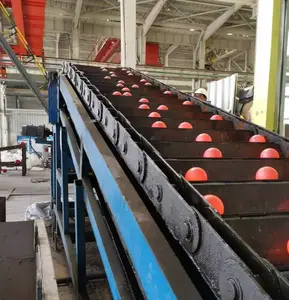 induction heating for Steel ball rolling line heating machine for skew rolling 30 mm steel balls forge steel heating