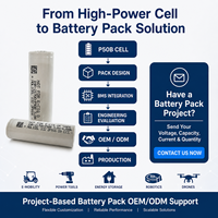 Batterie Li-ion 21700 haute puissance 5000mAh 60A INR-21700-P50B pour la fabrication de modules de batteries, approvisionnement en gros OEM ODM