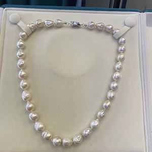 Collar Versátil de Perlas de Agua Dulce Naturales con Forma de Cola de Pez Edison, Hebilla de Lingote de Plata Pura S925, Ideal para Regalo - Product Image 4