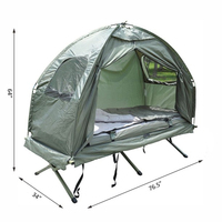 Lit de camping pliable avec moustiquaire en forme de dôme camouflage, tente de camping, lit de camp, appel d'offres gouvernemental