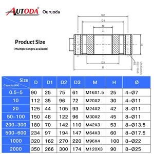Ouluda AT8406 Speichenförmiger Zug- und Druckkraftsensor für Kraftmessung und Zugprüfmaschine Herkunftsort - Product Image 4