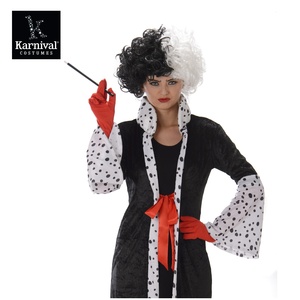 بيع بالجملة ODM <span class=keywords><strong>Madame</strong></span> DeVil بدلة عائلية هالوين كرنفال تنكري زي تلفزيون شعبي ومستوحى من الأفلام يشمل شعر مستعار وقفازات - Product Image 3