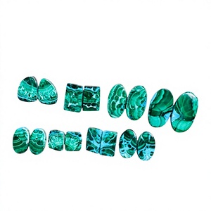 Chrysocolle naturelle et malachite Cabochon en vrac Cristaux polis de toutes tailles pour la fabrication de bijoux - Product Image 1
