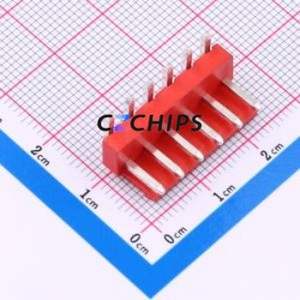 XY-VH3.96-6A21-R Wire-to-Board Pin Header Bent Lead Through Hole,P=3.96mm Connector 1x6P 3.96mm Right Angle Insert VH - Product Image 1