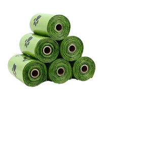 Sacs à déjections canines biodégradables avec logo personnalisé, collecteurs de déchets compostables pour la maison, impression en héliogravure sur la surface - Product Image 4