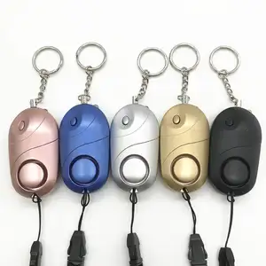 Outdoor Siren Emergency Alarm Security Products Personal Protection Self Defense Keychain for Woman Kids Seniors ABS 12 Months