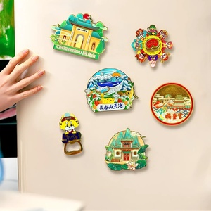 Thụy sĩ <span class=keywords><strong>Zurich</strong></span> Lake Scenic kim loại tủ lạnh nam châm du lịch lưu niệm trang trí tủ lạnh nam châm - Product Image 5