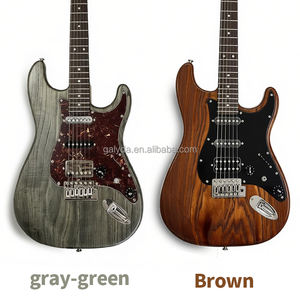 OEM ODM Factory High-end ST Electric Guitar Small Double-pickup Bridge <b>White</b> Ash Wood Body Carbonized Maple Neck - Product Image 3