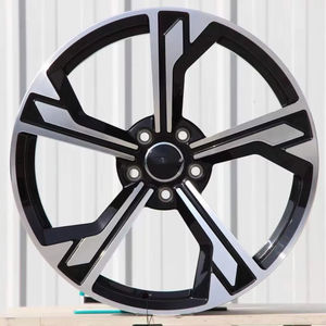 Jantes en alliage d'aluminium forgé sur mesure pour <span class=keywords><strong>Audi</strong></span> <span class=keywords><strong>E</strong></span>-<span class=keywords><strong>Tron</strong></span> GT PCD5x130 2021-2024 18-23 pouces Face usiné<span class=keywords><strong>e</strong></span> Noir 40mm ET 100mm - Product Image 3