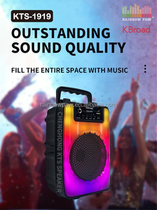 Bên Kts-1919 loa 4 inch không dây di động BT loa woofer âm thanh máy nghe nhạc với RGB ánh sáng màu TWS USB TF FM loa - Product Image 2