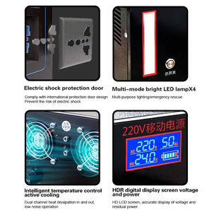 Large Capacity 2400W Portable Lithium Ion MPPT Solar CAR Power Station Flashlight Port for Outdoor Emergency Powe - Product Image 2