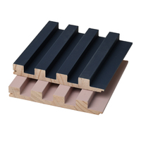 Panneaux muraux cannelés décoratifs intérieurs en bois massif Mdf