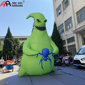Monstruo Verde Inflable Gigante con Araña Azul, Decoración de Halloween de 4 m/13 pies, Oogie Boogie Inflable para Decoración de Jardín Exterior - Product Image 2