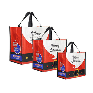 Custom Printed Logo Design Recycled Grocery <strong>Large</strong> <strong>Christmas</strong> <strong>Gift</strong> Laminated PP Polypropylene Woven Shopping Tote <strong>Bags</strong> Bulk - Product Image 1