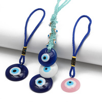 Indien Mini turc bleu rose résine mauvais œil perles pendentif à breloque voiture suspendus décoration de la maison accessoires