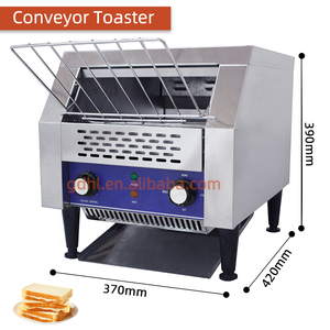 Hot Bakery Bread Machine Restaurant Electric Conveyor <strong>Toaster</strong> Oven Commercial <strong>Toaster</strong> for Sale <strong>Silver</strong> Stainless Steel HL 220 - Product Image 2