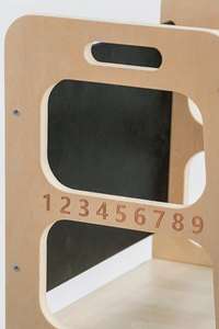 Taburete de madera maciza Montessori moderno, torre de aprendizaje multiusos para niños, dormitorio, baño, cocina, sala de estar, uso al aire libre - Product Image 6