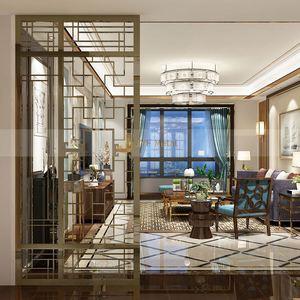 Hot Sale Waterproof Translucent Movable Laser Cut Stainless Steel Multifunctional Customizable Indoor Room Dividers <b>Screen</b> - Product Image 4
