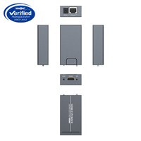 Adaptor ekstensi HDMI 1080P 60Hz, dengan kabel Lan tunggal jangkauan 60M HDCP1.4 mendukung pemisah & konverter Video