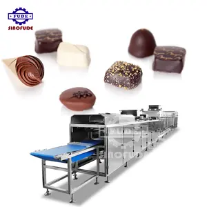 Factory price for sinofude full automatic chocolate bar depositing production line supplier