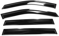 Deflectores de Ventana Duraderos de 4 Piezas, Color Negro Brillante, Resistentes a la Lluvia, para Toyota Corolla