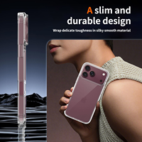 Étui transparent en cristal anti-rayures pour téléphone, étui rigide en TPU+PC pour iPhone 18, coque de téléphone