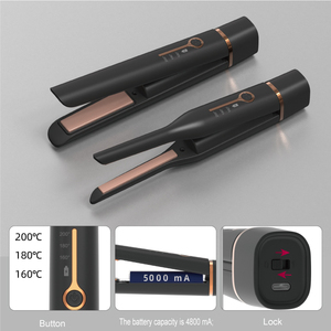 Lisseur sans fil rechargeable portable résistant à la chaleur pour marque privée – Mini fer à lisser sans cordon - Product Image 4