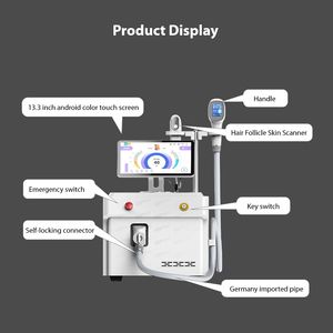 2024 La más nueva máquina de depilación láser portátil de titanio de hielo 755nm 808nm 1064nm Láser de Diodo a precios competitivos - Product Image 4