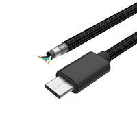 Câble de données USB 3.0 5 Go de type C t en nylon tissé, câble de charge rapide USB-c mâle vers USB QC 3.0 3A pour appareil de téléphone mobile avec Usbc