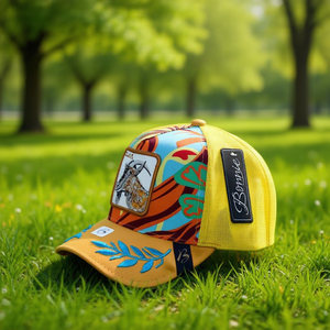 Cappello Trucker Bonnie a 6 Pannelli in Rete Traspirante Unisex Casual Primavera Estate con Design Ricamato per Adulti 58-63Cm - Product Image 2