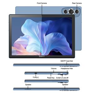 Tablette 5G Tab14 10 pouces <span class=keywords><strong>avec</strong></span> double Wifi, écran tactile HD, Android 14, véritable 16+128 Go, tablette PC <span class=keywords><strong>portable</strong></span> éducative et professionnelle - Product Image 1