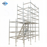 Système d'échafaudage Ringlock HDG robuste, galvanisé à chaud 80 microns, modulaire, polyvalent pour la construction marine