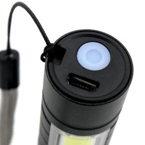 Đèn Pin Led + Cob Có Thể Sạc Lại Với Đèn Làm Việc Mini Thu Phóng - Product Image 2