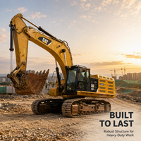 Excavatrice sur chenilles Caterpillar 374F d'occasion, grande taille, pour travaux miniers et de construction, à vendre