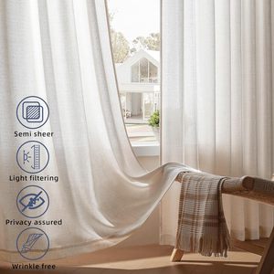 Nuovo materiale Hotel <span class=keywords><strong>di</strong></span> qualità solido Voile eco-friendly tessuto bianco <span class=keywords><strong>lino</strong></span> <span class=keywords><strong>tende</strong></span> trasparenti <span class=keywords><strong>per</strong></span> soggiorno - Product Image 3
