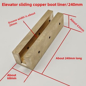 Tornillo M10 para orificio de instalación de correa de revestimiento de zapata deslizante de cobre para elevadores, ensanchado, engrosado, resistente al desgaste, fabricado en China - Product Image 2