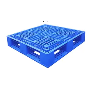 six runners Heavy Duty plastic pallet four way entry forklift double anti-slip design for palletizing and racking
