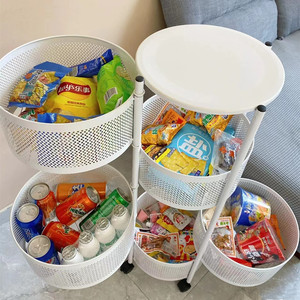 Panier à légumes d'atterrissage Offre Spéciale chariots étagère de rangement pour la maison organisateur de cuisine étagère à légumes rotative étagères de chariot - Product Image 5